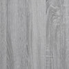 Sengeramme med LED-lys grå sonoma 100x200 cm