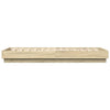 Sengeramme med LED-lys sonoma eik 90x200 cm