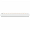 Sengeramme med LED-lys hvit 90x190 cm