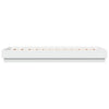Sengeramme med LED-lys hvit 75x190 cm