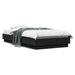 Sengeramme med LED-lys svart 75x190 cm