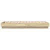 Sengeramme med LED-lys sonoma eik 75x190 cm