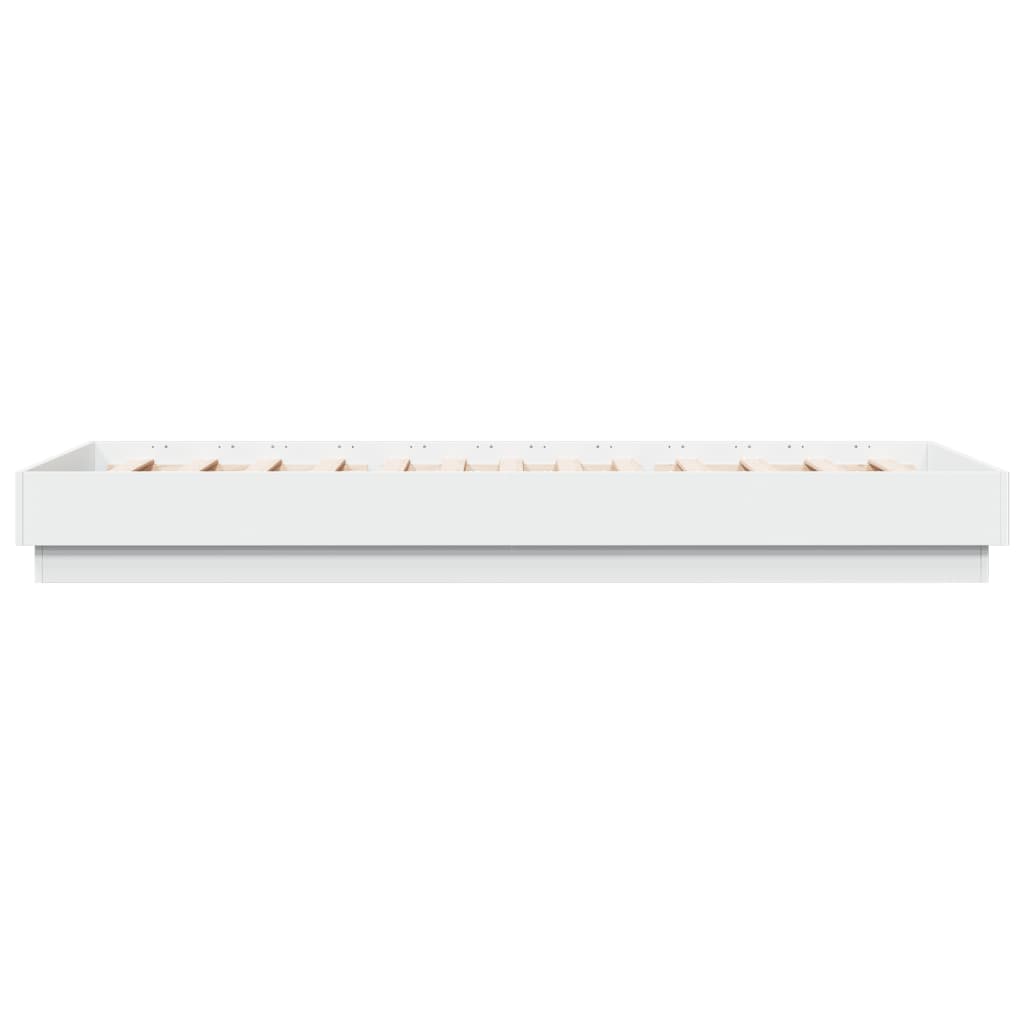 Sengeramme hvit 100x200 cm konstruert tre