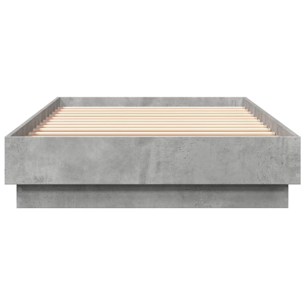 Sengeramme betonggrå 90x200 cm konstruert tre