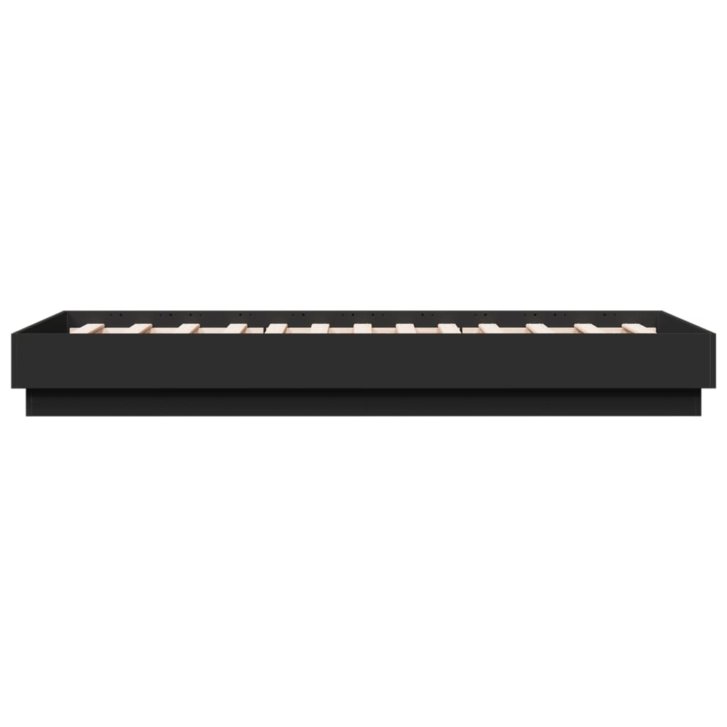 Sengeramme svart 75x190 cm konstruert tre