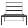Sengeramme i metall med hodegavl svart 90x200 cm