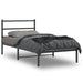 Sengeramme i metall med hodegavl svart 100x200 cm vidaXL