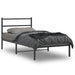 Sengeramme i metall med hodegavl svart 107x203 cm vidaXL