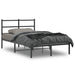 Sengeramme i metall med hodegavl svart 120x190 cm