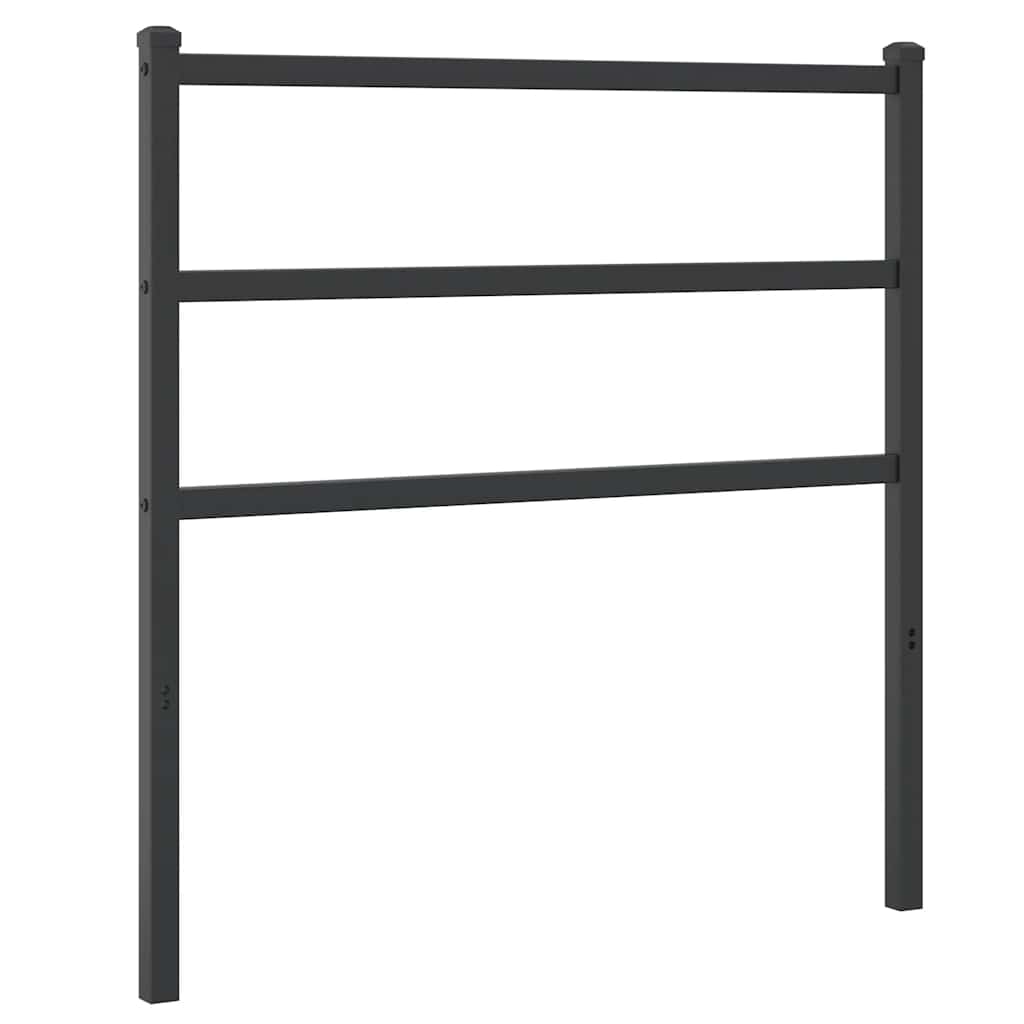 Utskiftbar sengegavl i metall svart 90 cm vidaXL