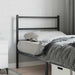 Utskiftbar sengegavl i metall svart 90 cm vidaXL