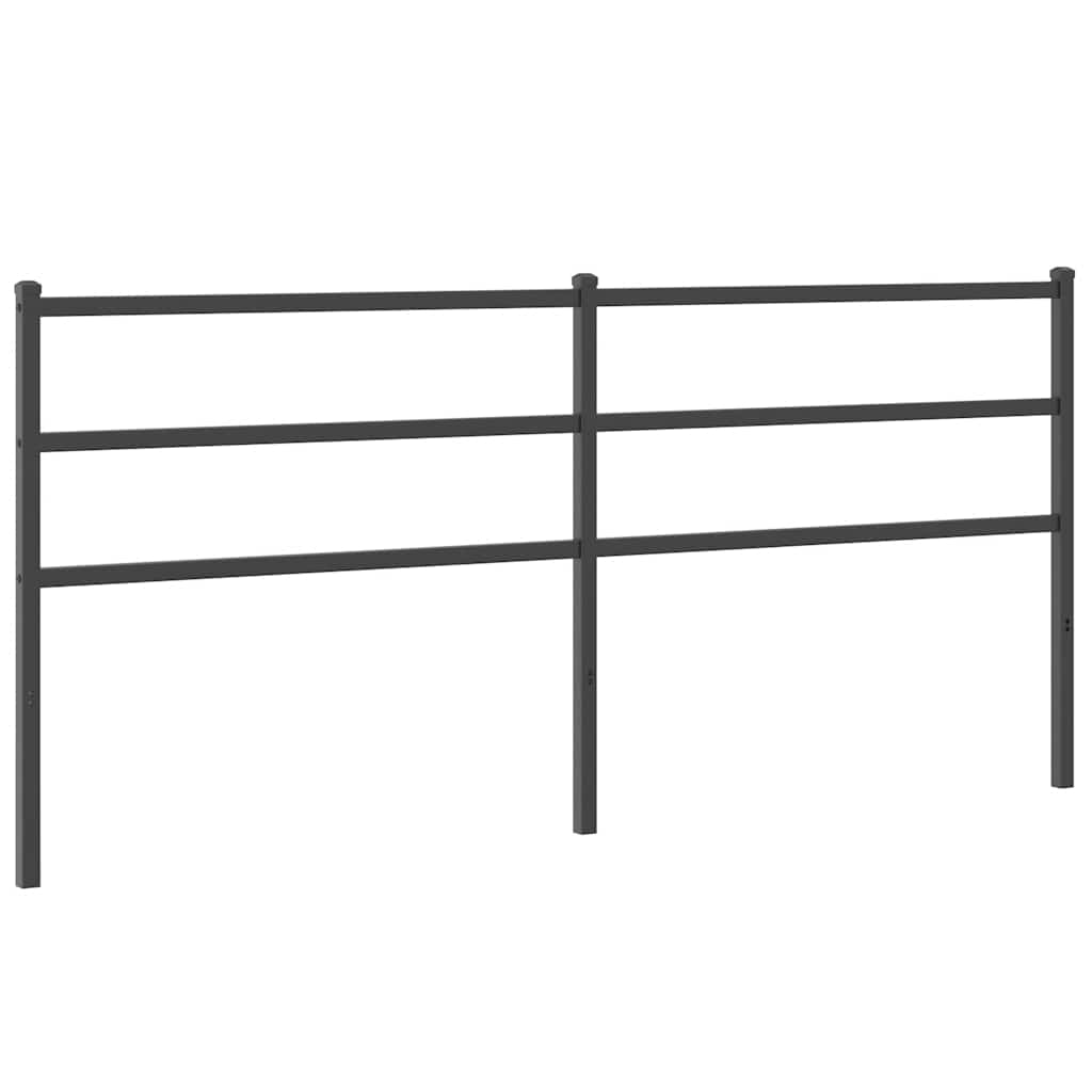 Utskiftbar sengegavl i metall svart 180 cm