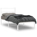 Sengeramme i metall med hodegavl hvit 90x190 cm vidaXL