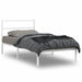 Sengeramme i metall med hodegavl hvit 100x190 cm vidaXL