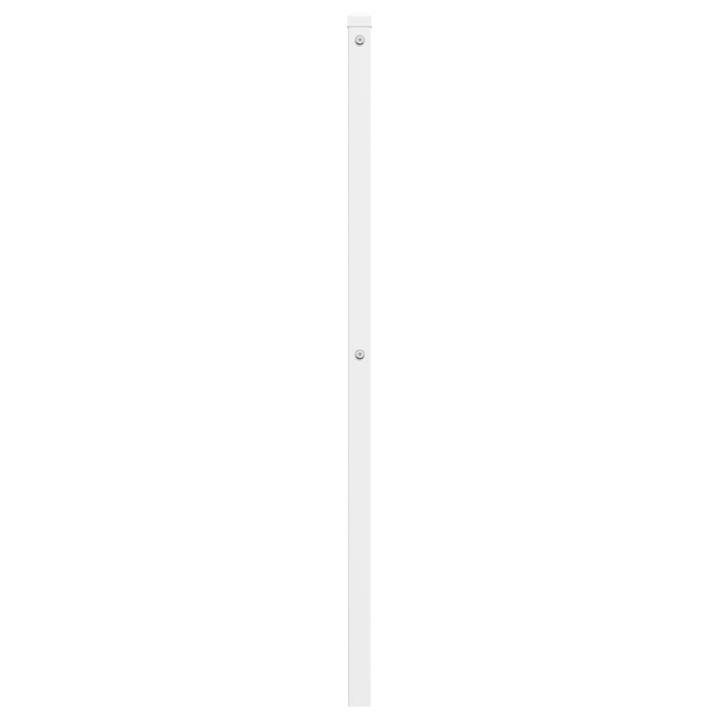 Utskiftbar sengegavl i metall hvit 135 cm