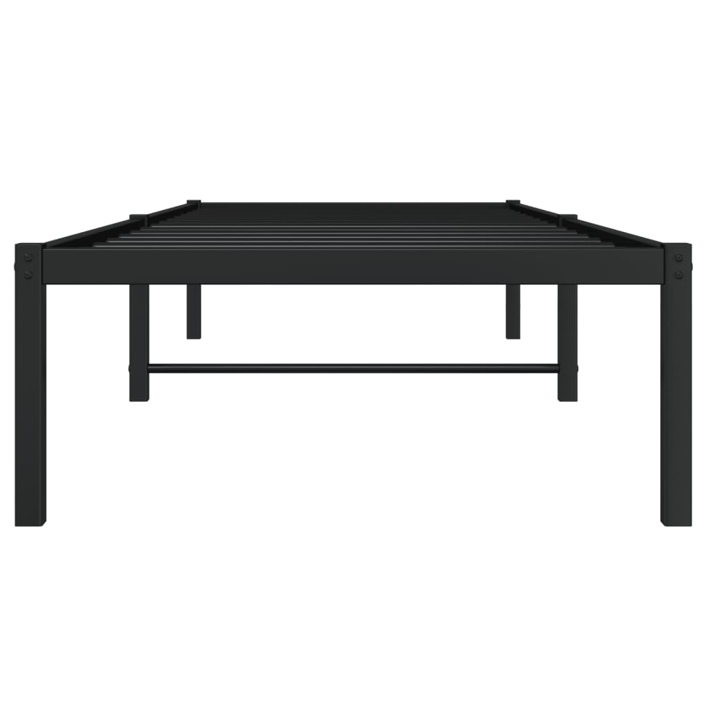 Sengeramme i metall svart 75x190 cm