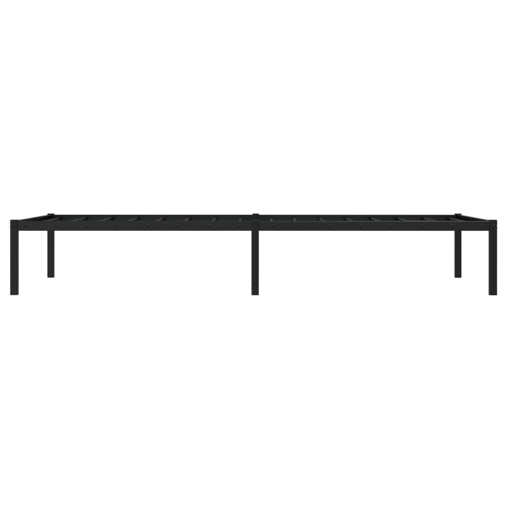 Sengeramme svart metall 90x200 cm
