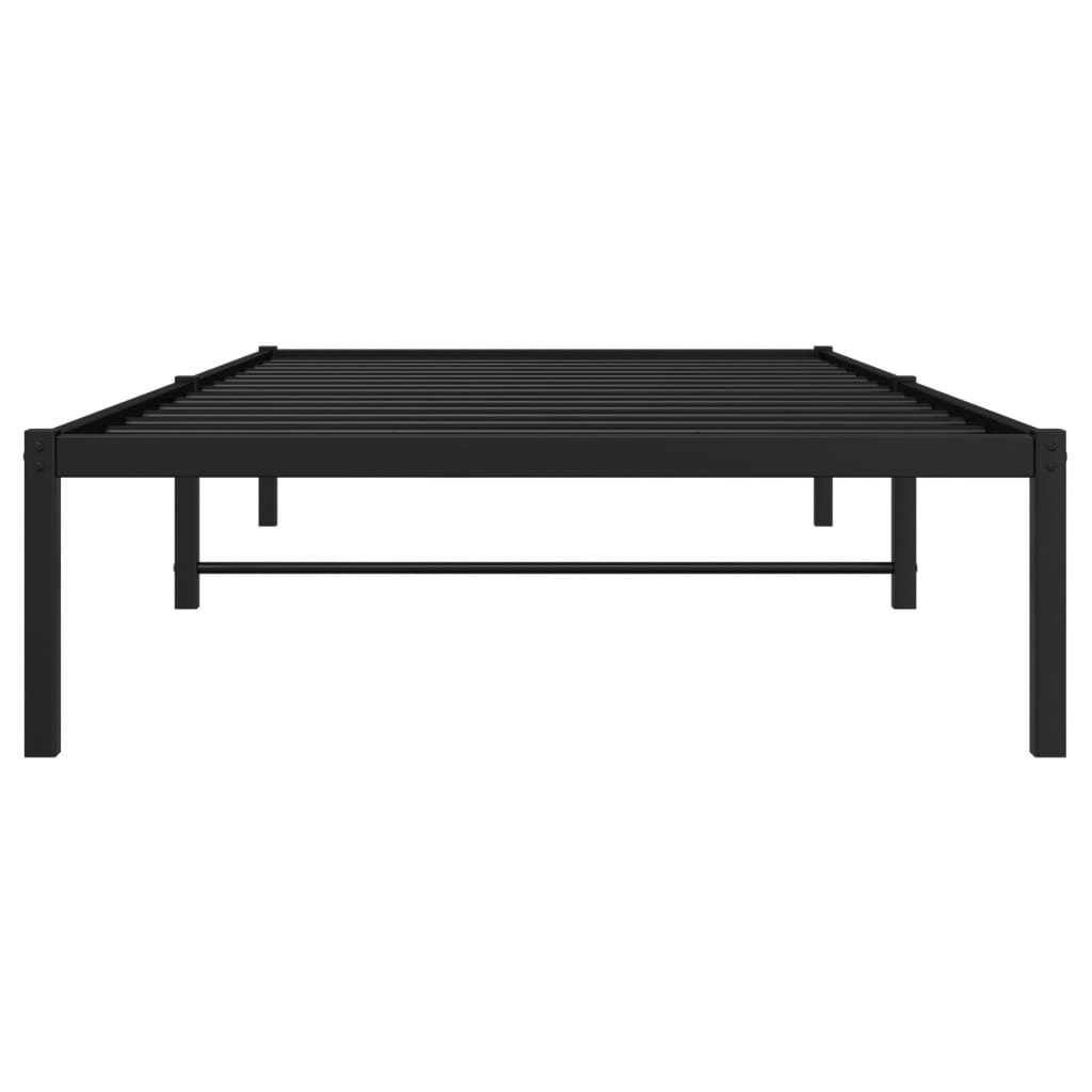 Sengeramme i metall svart 100x200 cm