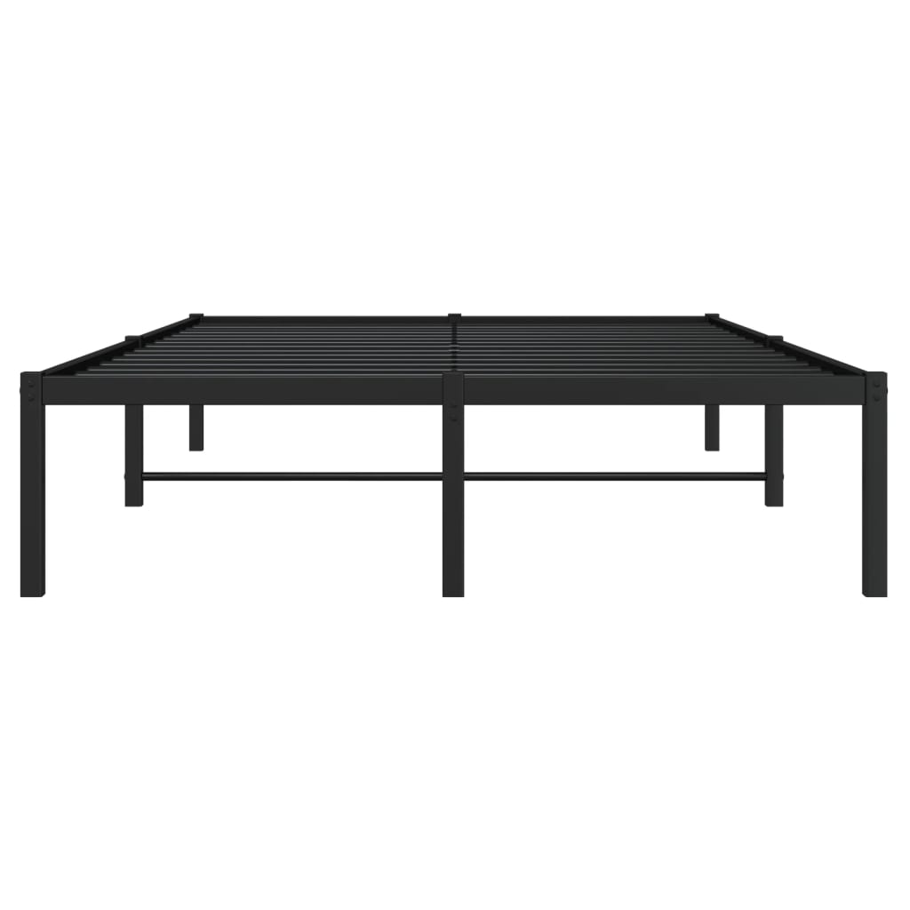 Sengeramme i metall svart 120x190 cm vidaXL