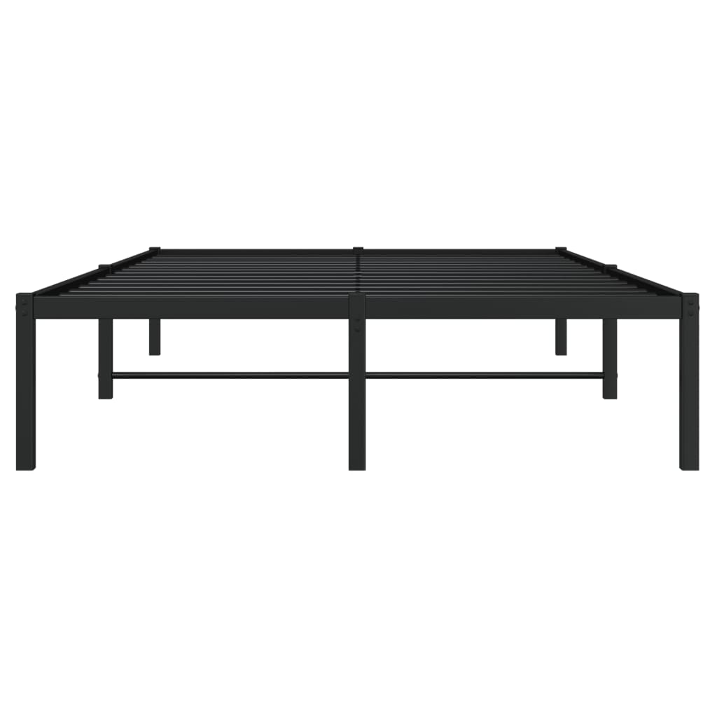 Sengeramme i metall svart 120x200 cm vidaXL