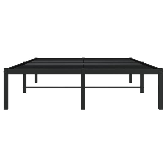 Sengeramme i metall svart 120x200 cm vidaXL