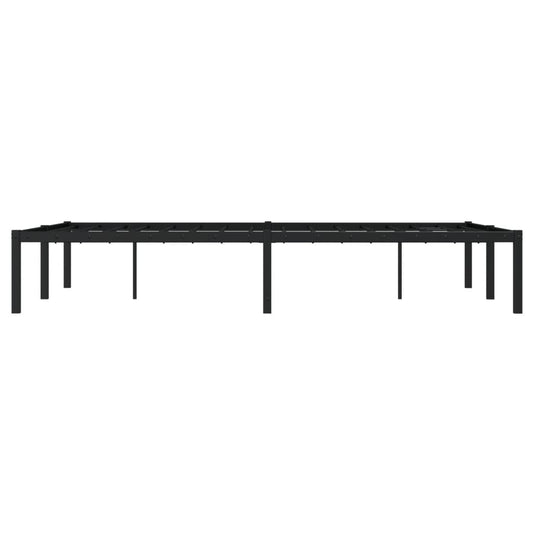 Sengeramme i metall svart 120x200 cm vidaXL
