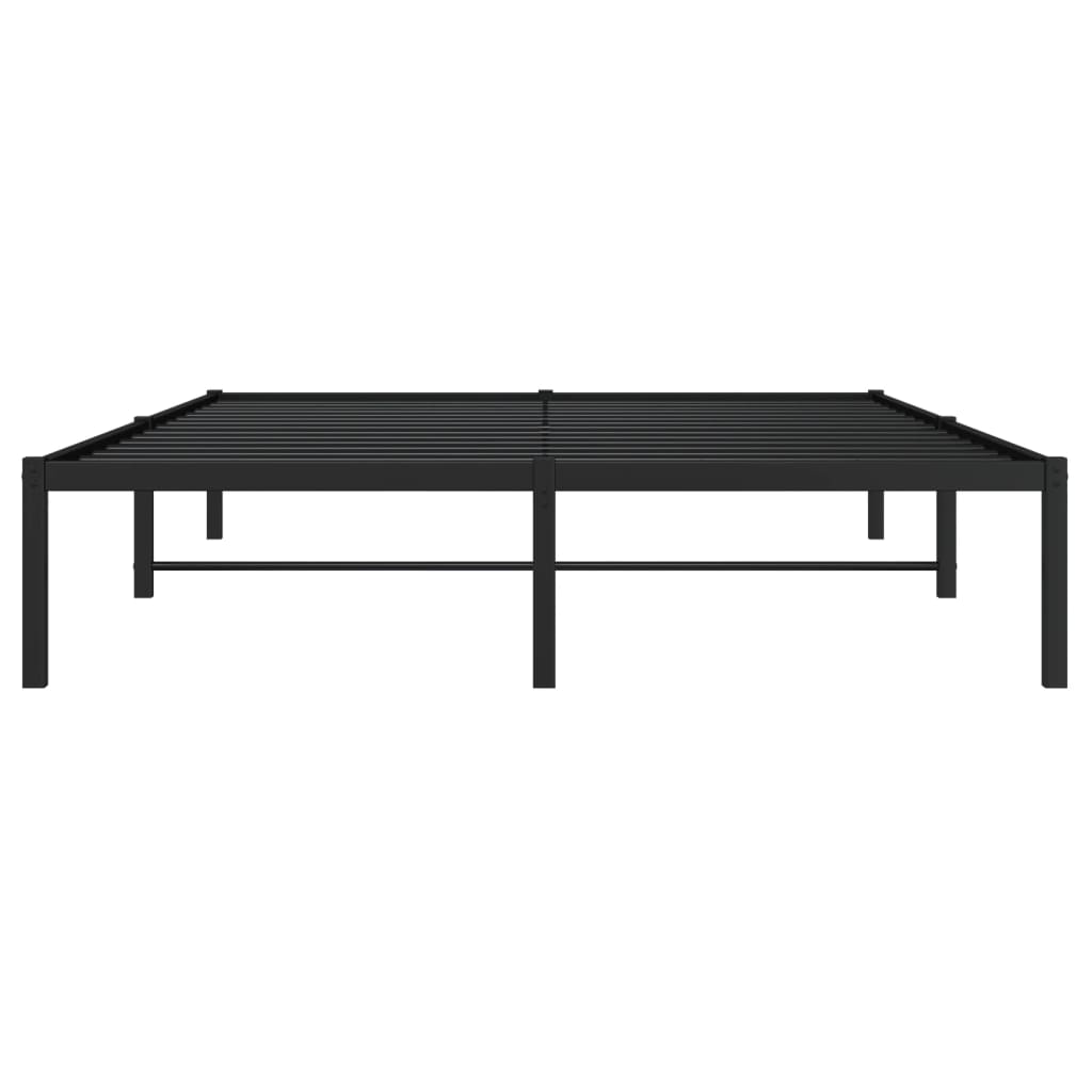 Sengeramme i metall svart 135x190 cm vidaXL
