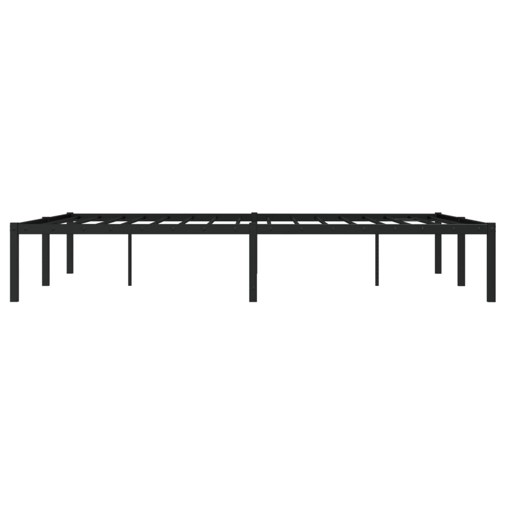 Sengeramme i metall svart 140x200 cm vidaXL