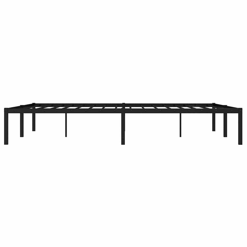 Sengeramme i metall svart 160x200 cm vidaXL
