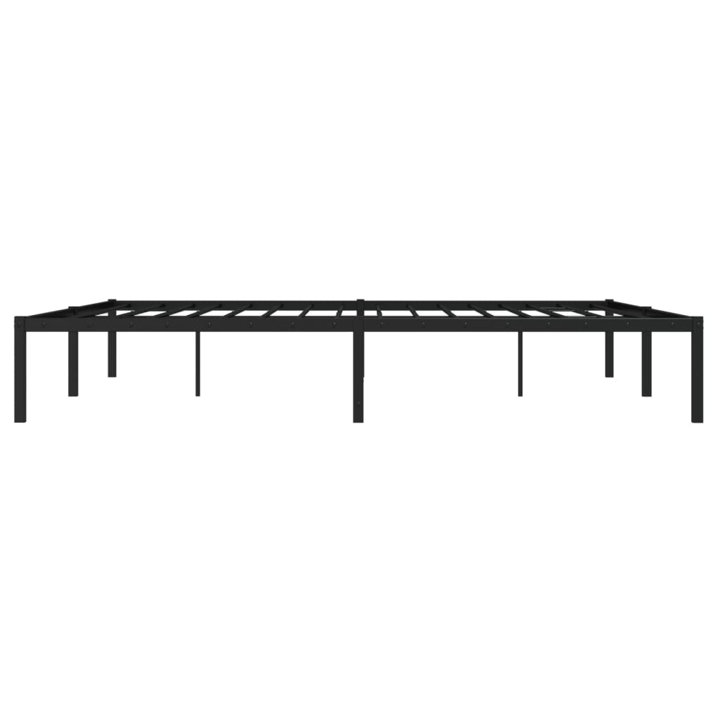 Sengeramme i metall svart 180x200 cm vidaXL