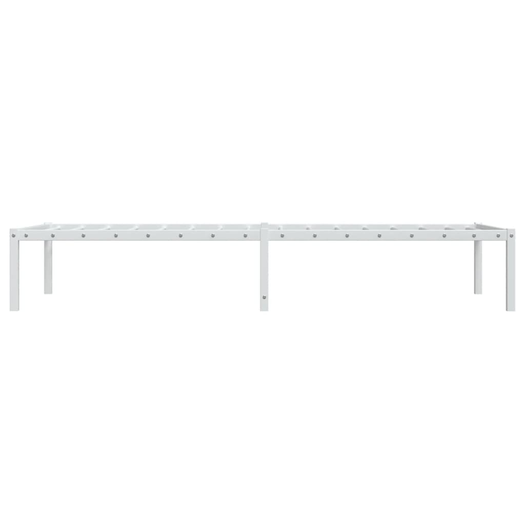 Sengeramme i metall hvit 80x200 cm vidaXL