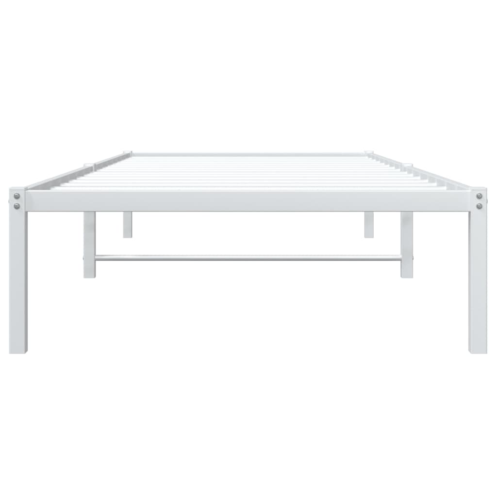 Sengeramme i metall hvit 90x190 cm