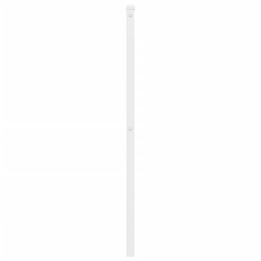 Utskiftbar sengegavl i metall hvit 100 cm