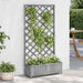 Plantekasse med espalier grå heltre gran