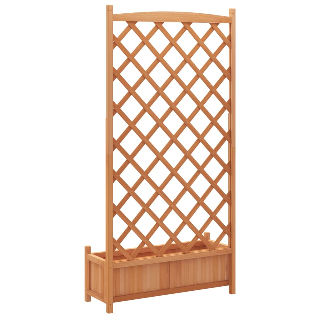 Plantekasse med espalier brun heltre gran
