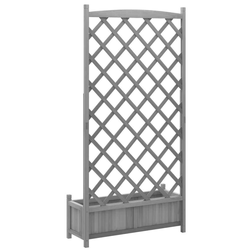 Plantekasse med espalier grå heltre gran