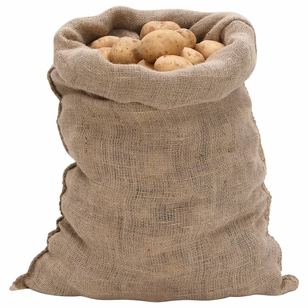 Jutesekker 10 stk 60x105 cm 100% jute 220 gsm