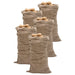 Jutesekker 5 stk 65x135 cm 100% jute 220 gsm
