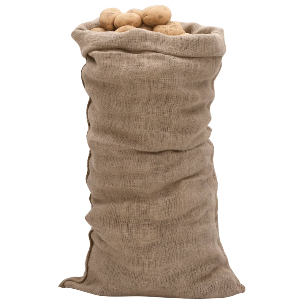 Jutesekker 10 stk 65x135 cm 100% jute 220 gsm