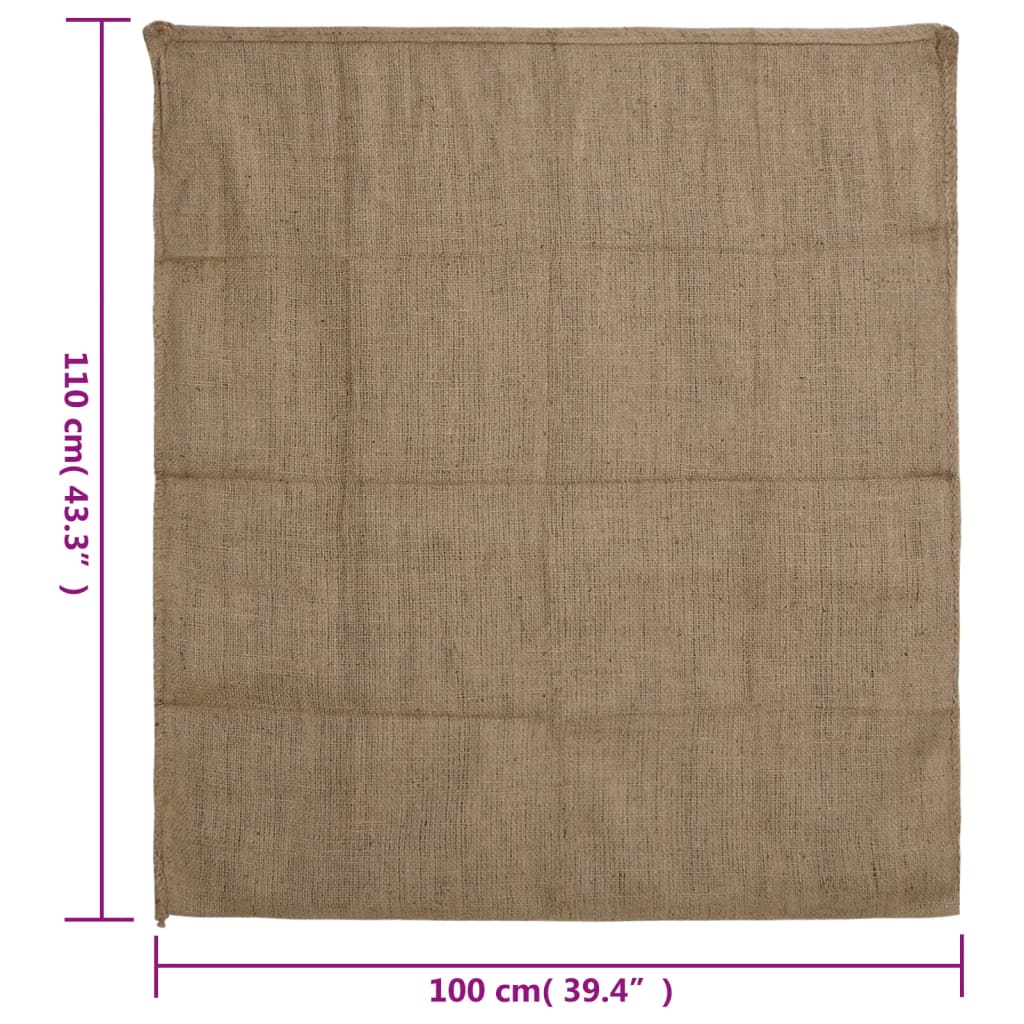 Juteposer 10 stk 100x110 cm 100 % jute 340 gsm