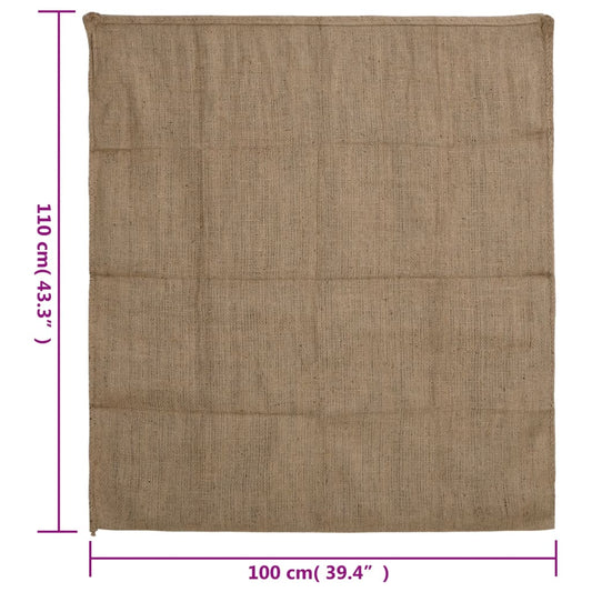 Juteposer 10 stk 100x110 cm 100 % jute 340 gsm