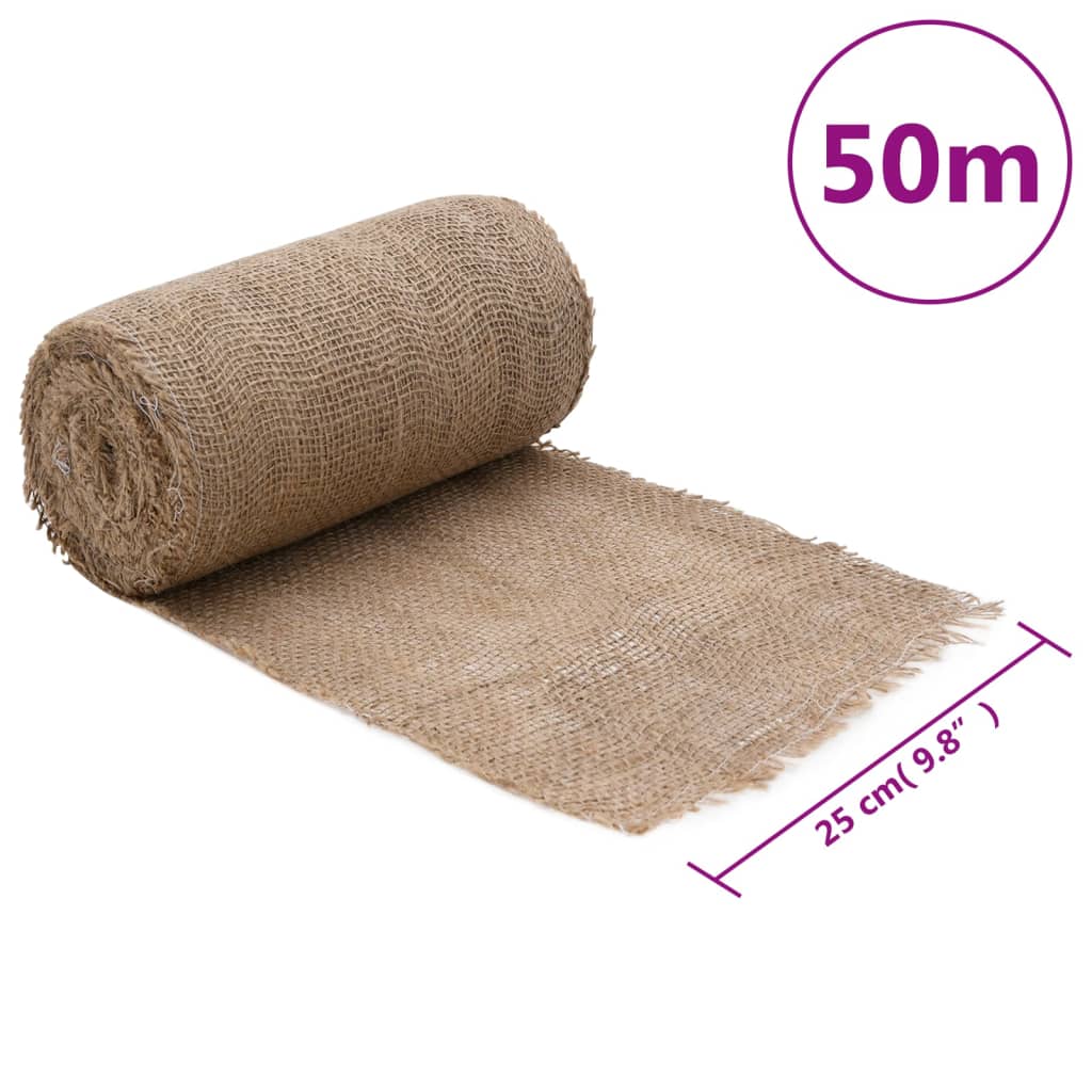 Juterull 0,25x50 m 100% jute 200 gsm