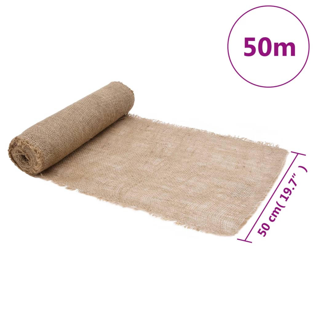 Juterull 0,5x50 m 100 % jute 200 g/m²
