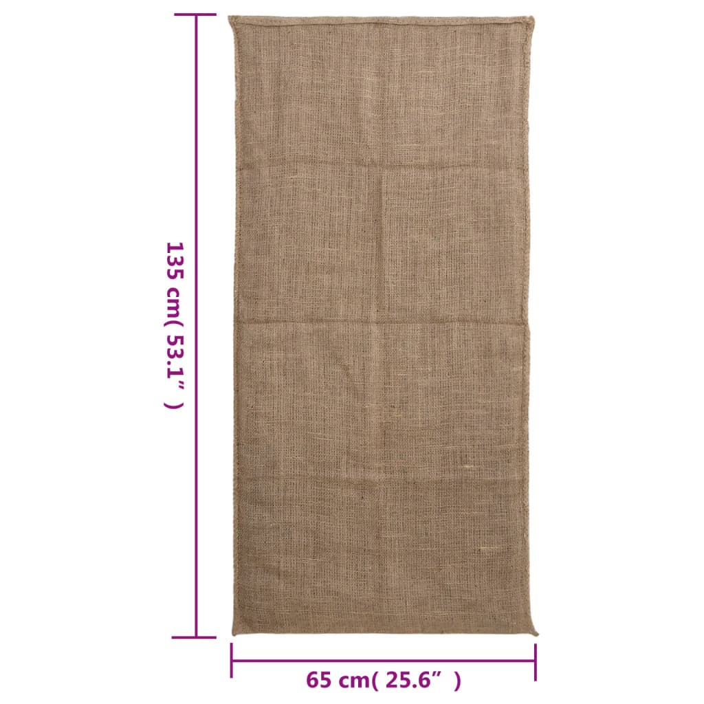 Jutesekker 30 stk 65x135 cm 100% jute 220 gsm