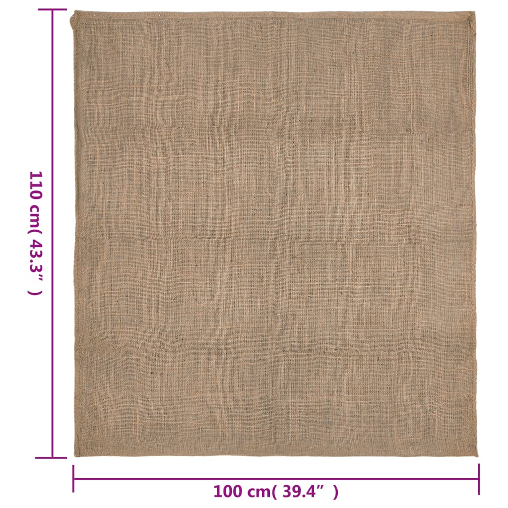 Jutesekker 30 stk 100x110 cm 100% jute 220 gsm