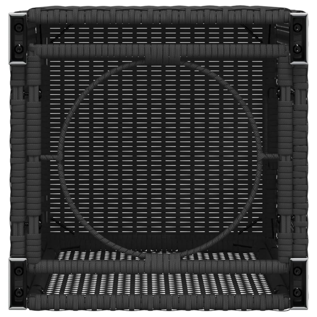 Deksel for propantank svart 40x40x60 cm polyrotting vidaXL