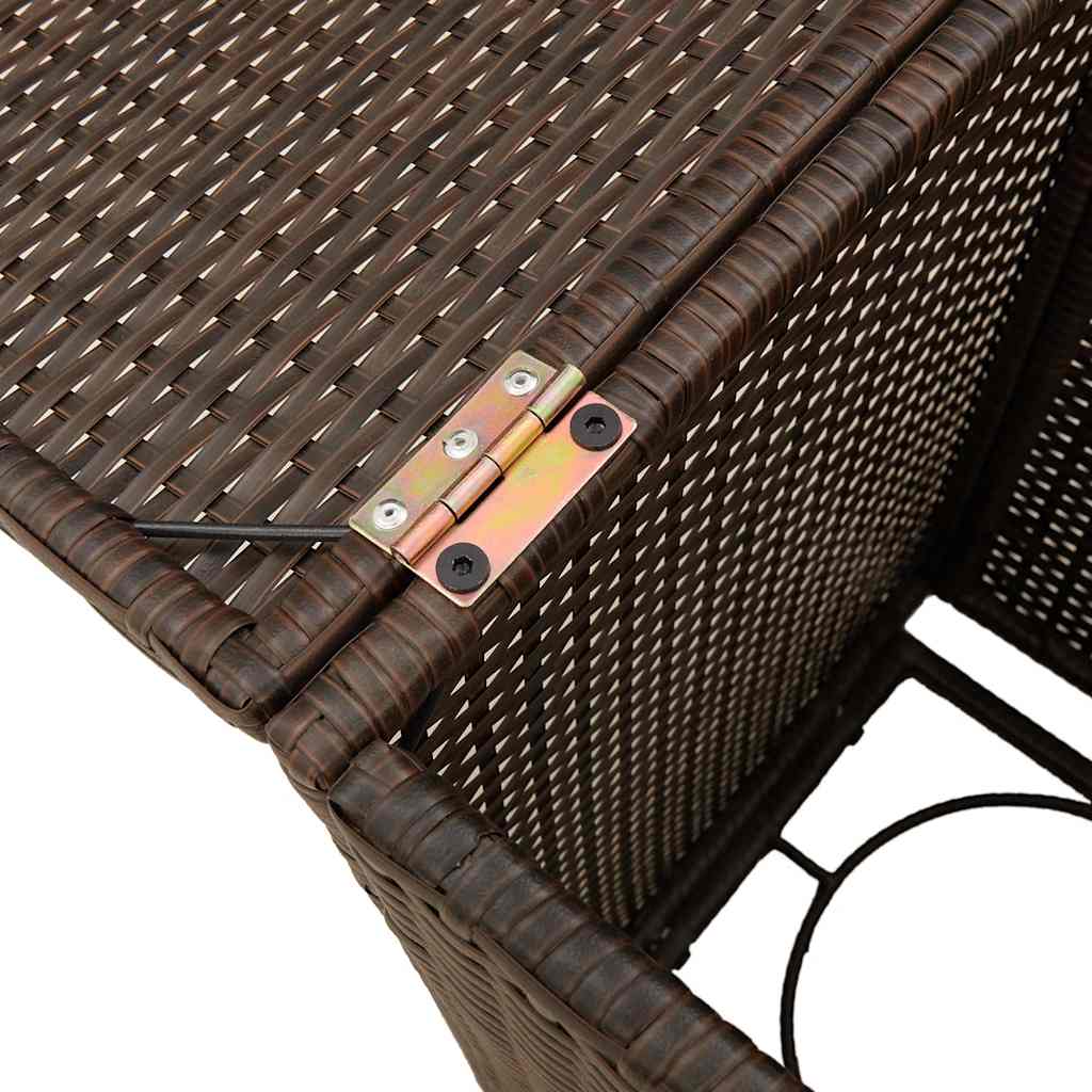 Deksel for propantank brun 40x40x60 cm polyrotting vidaXL