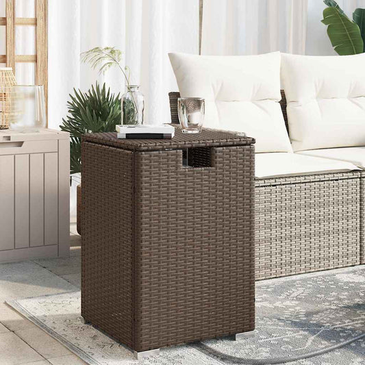 Deksel for propantank brun 40x40x60 cm polyrotting vidaXL