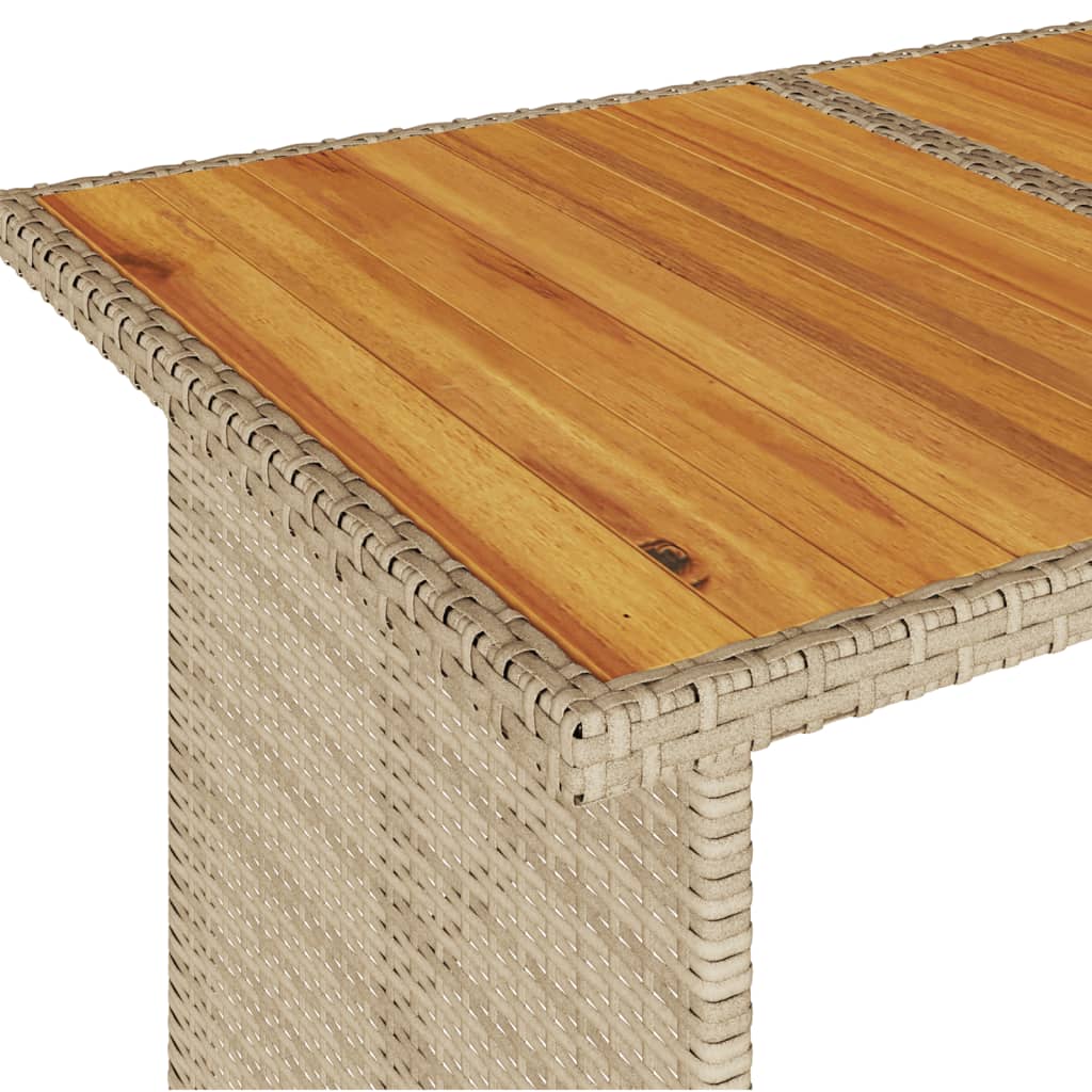 Hagespisegruppe med puter 2 deler beige polyrotting