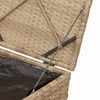 Putekasse med lagring Beige 50 x 50 x 50 cm polyrotting